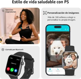 tensky reloj inteligente hombre con llamadas y voz de alexa tensky reloj inteligente hombre con llamadas y voz de alexa