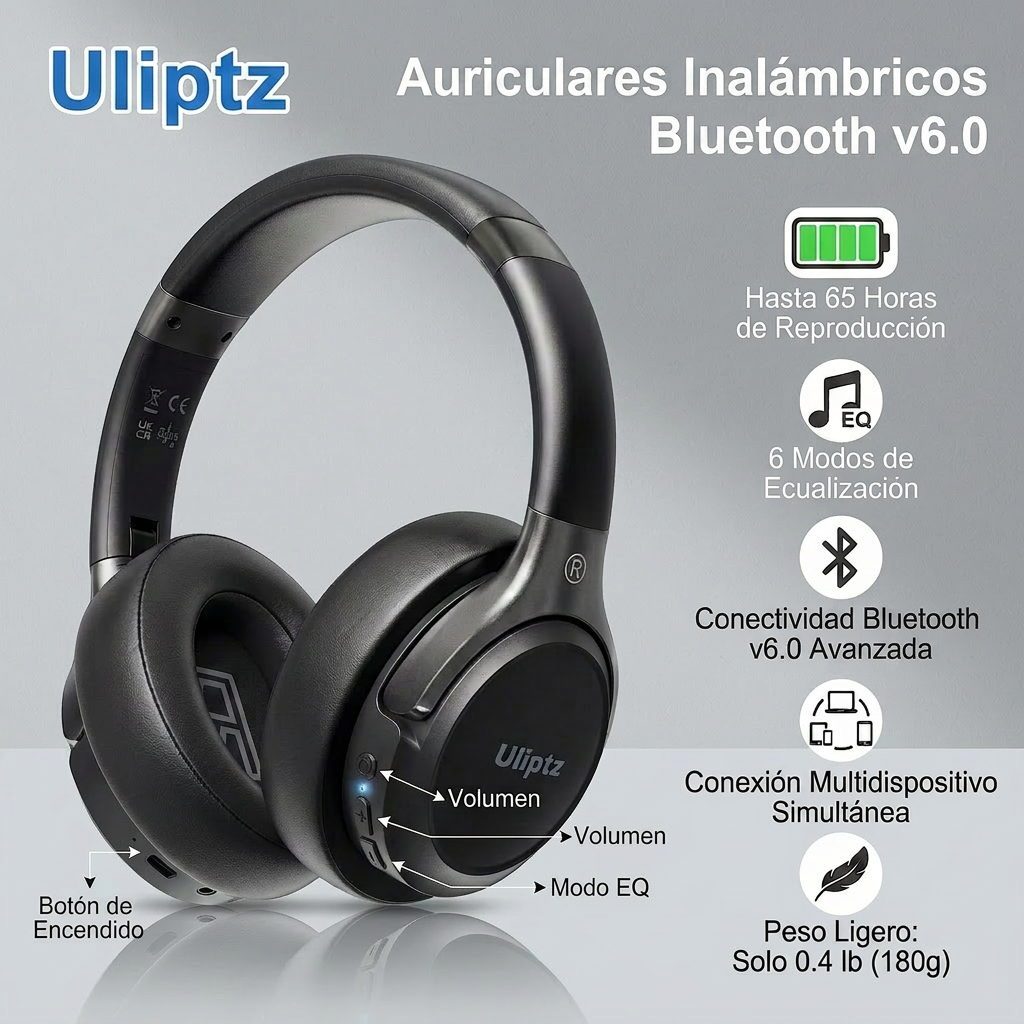 uliptz auriculares inalámbricos bluetooth