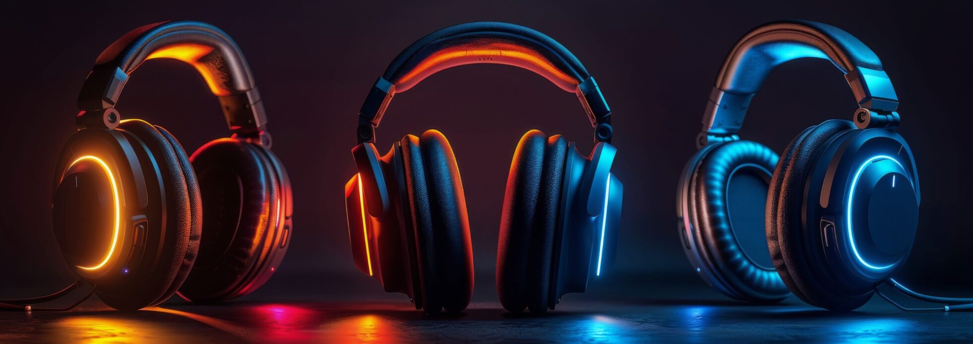 Tienda headphones resting on table