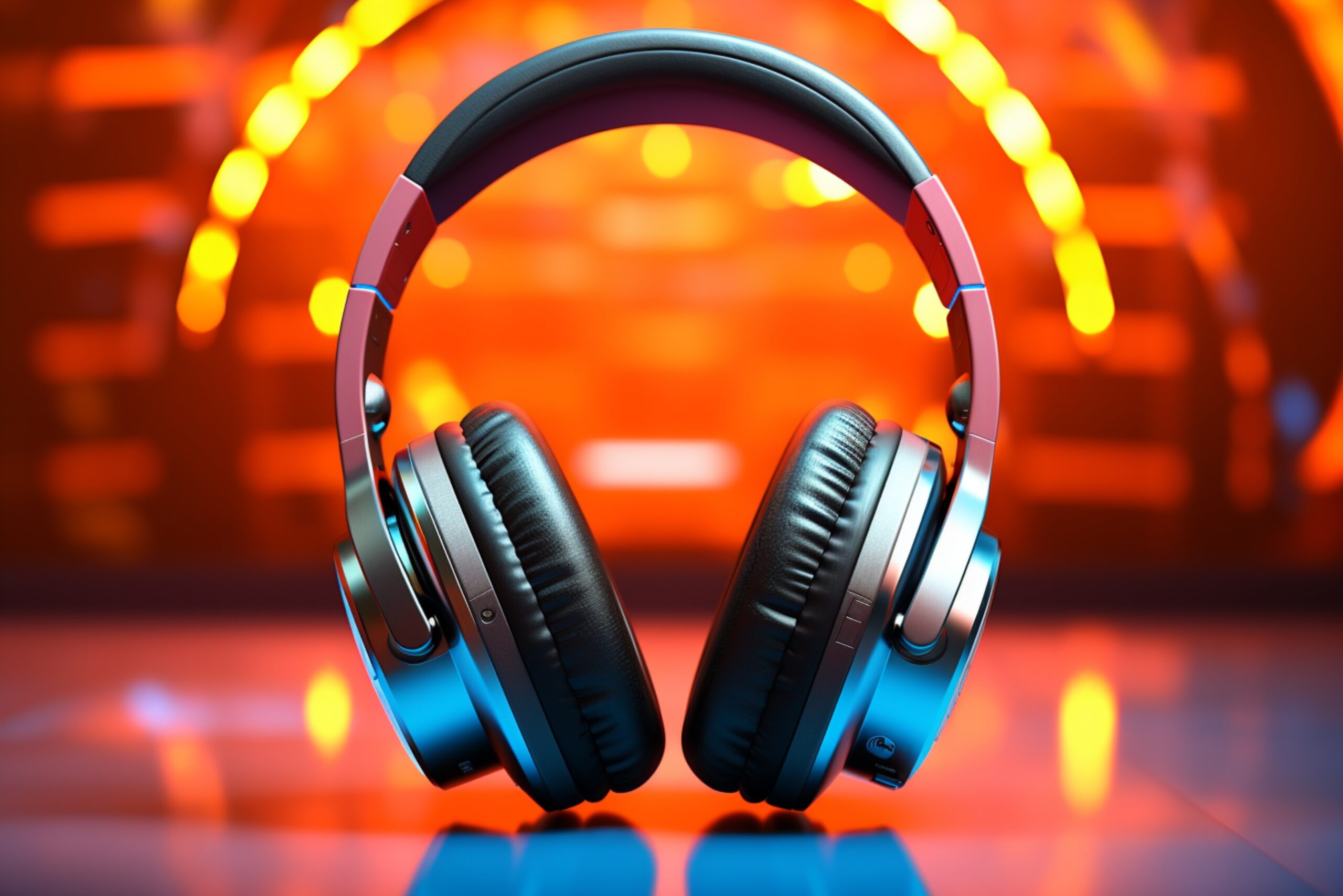 vecteezy ai generated sonic vibes headphones against colored 39662842