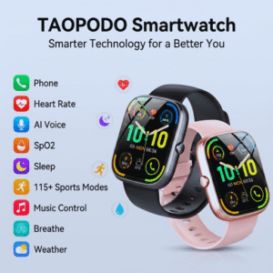 taopodo reloj inteligente hombre y mujer con llamadas bluetooth