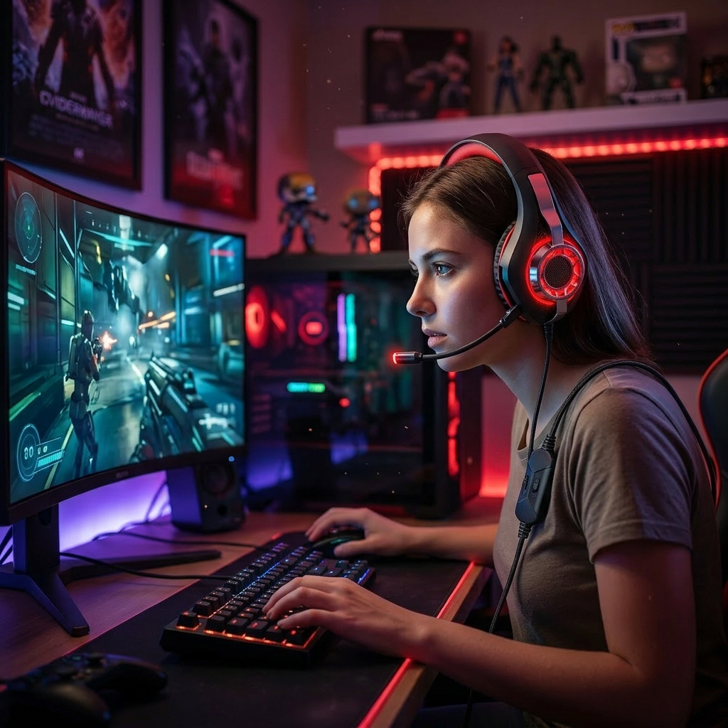 Tatybo Cascos Gaming, Auriculares Gaming - Imagen 3
