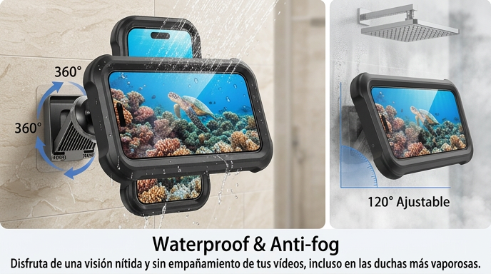 vecteezy white smartphone on a metal stand on a marble surface 78320481