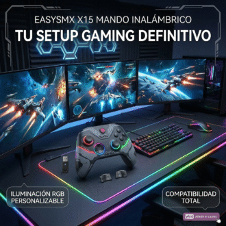 easysmx x15 mando pc inalámbrico con luz rgb easysmx x15 mando pc inalámbrico con luz rgb
