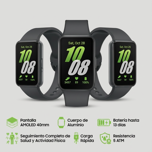 samsung galaxy fit3 reloj inteligente con pantalla amoled