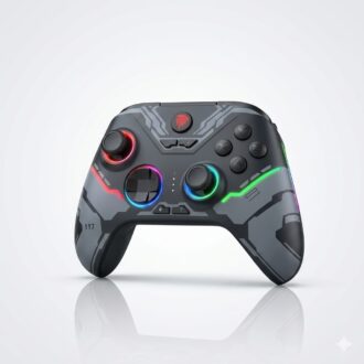 EasySMX X15 Mando PC Inalámbrico con Luz RGB